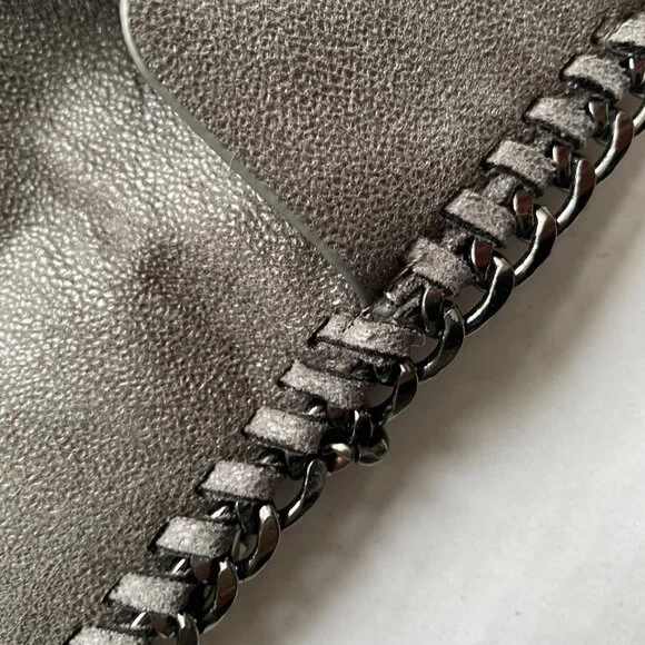 Grey vegan Stella McCartney Falabella style Pouch crossbody - Picture 4 of 10
